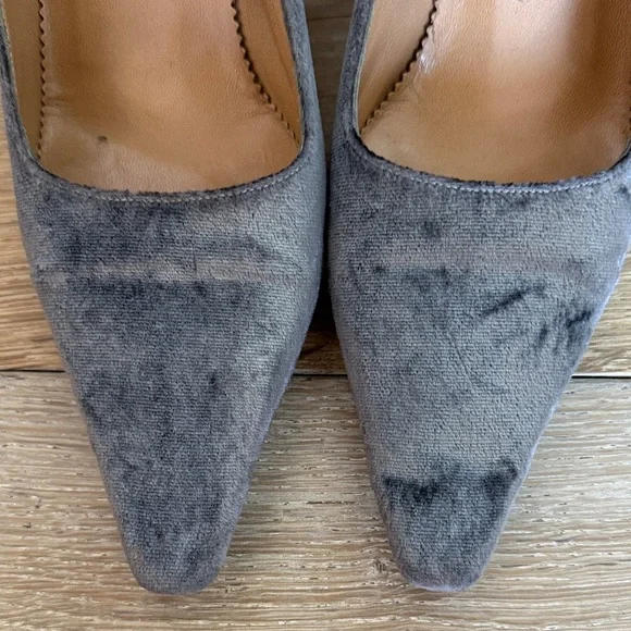 Gucci Gray Velvet Women's Heels - Picture 4 of 4